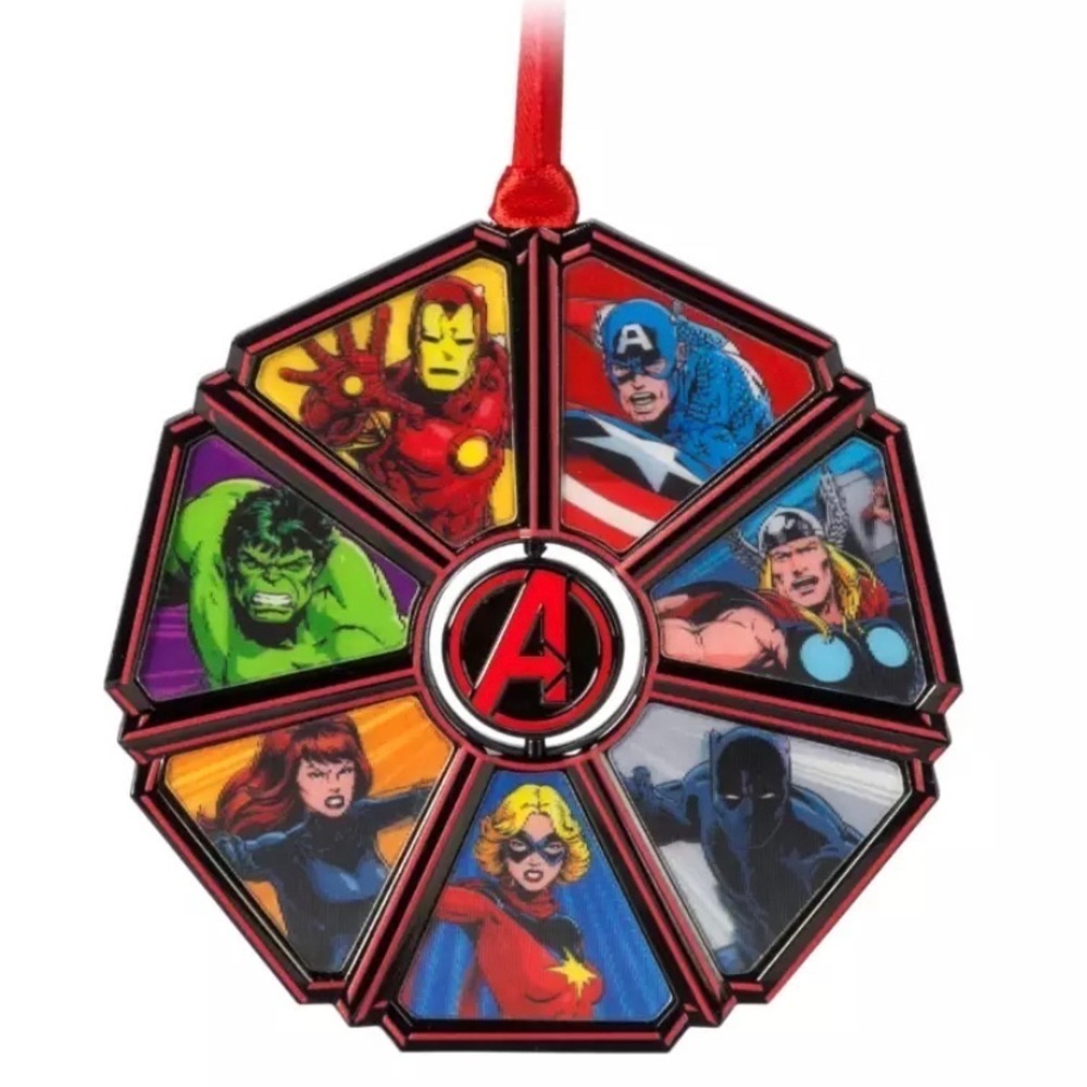 Disney Marvel Avengers Sketchbook Ornament Collection New NWT Spinner Ornament